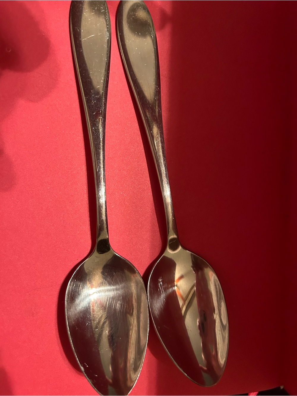 Gibson Stainless China 7" Oval Soup Spoon / Place Spoon Replacement - Set of 2